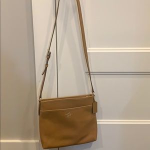 Coach tan leather crossbody